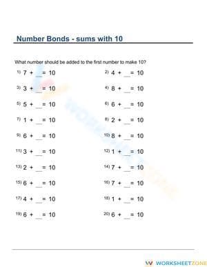 Math Worksheet for Skill Reinforcement