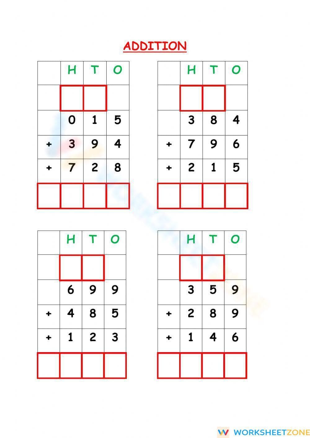 Addition Practice: Enhancing Math Skills - Page 1