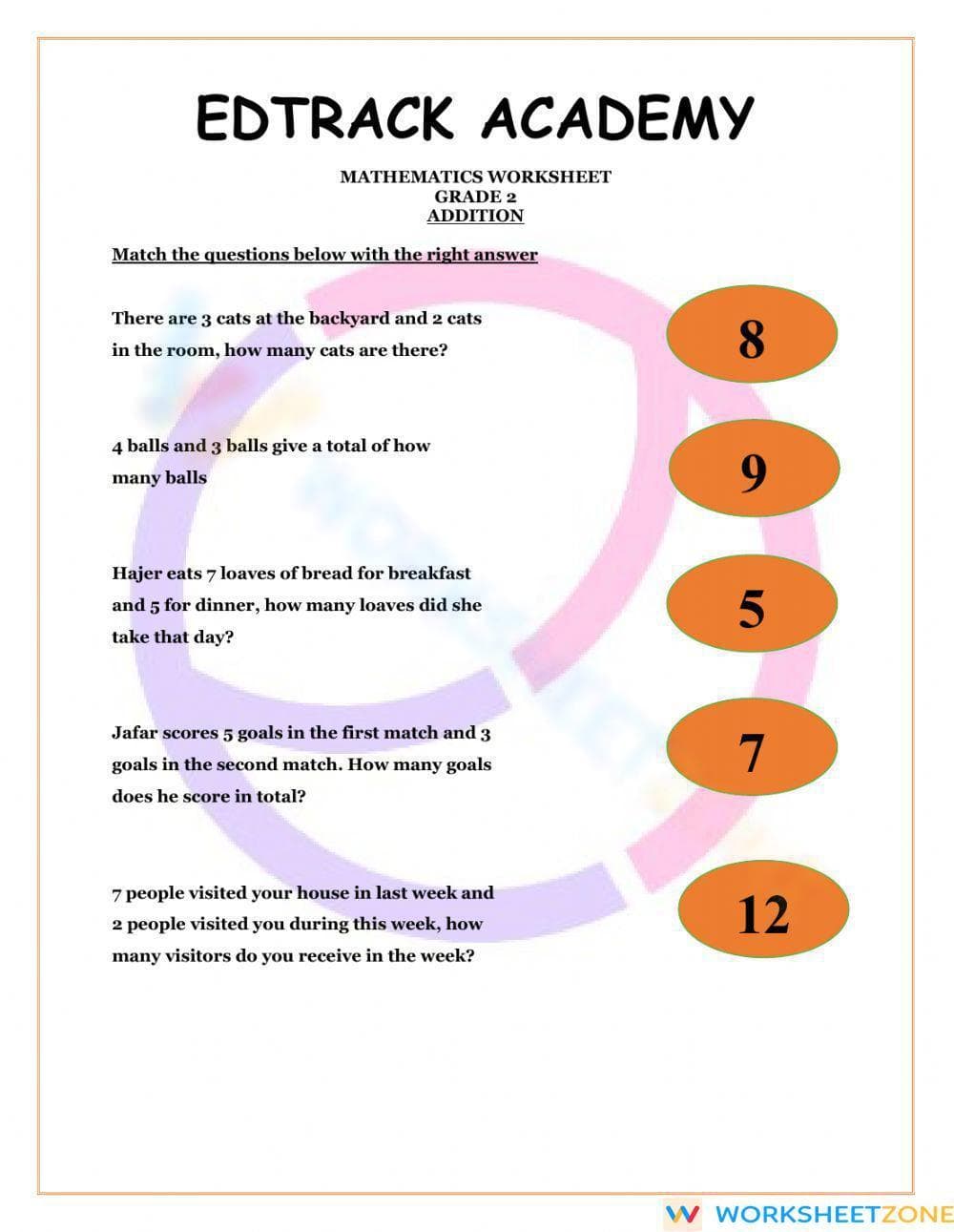 Addition Worksheet: Practice and Learn - Page 1