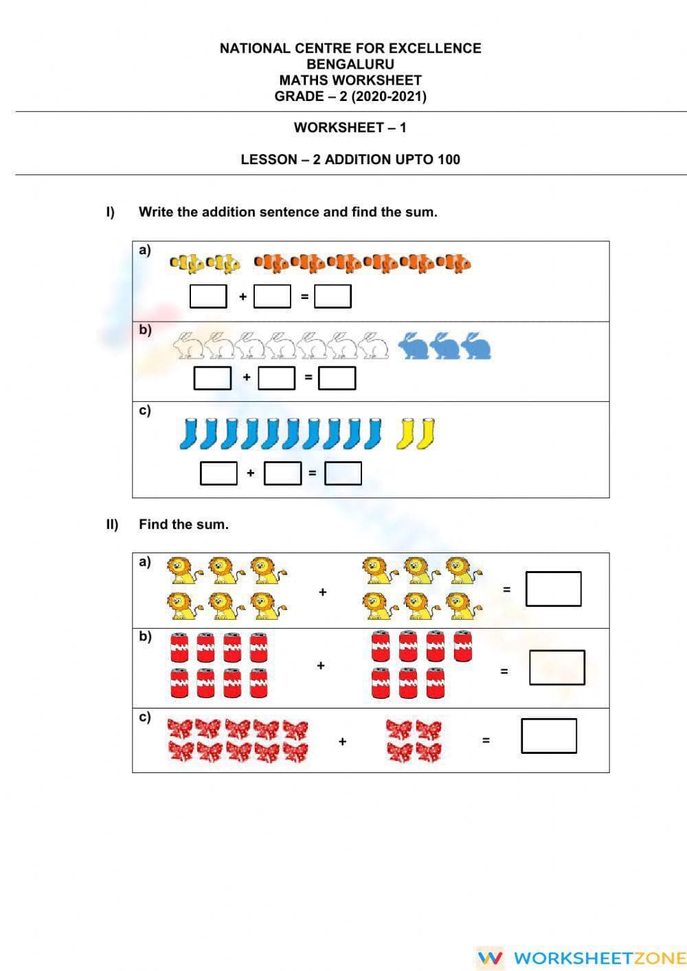 Practice Maths Skills with This Worksheet - Page 1