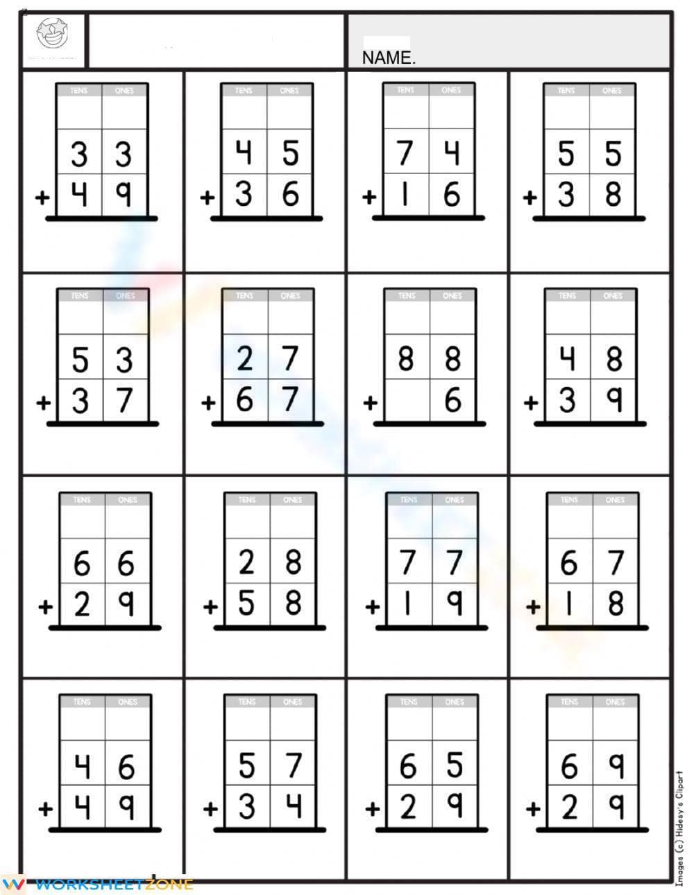 More Addition Practice Worksheet - Page 1