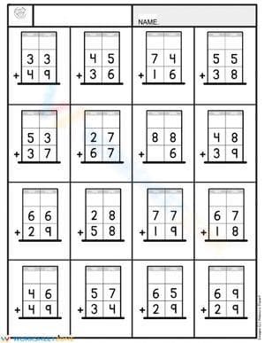 More Addition Practice Worksheet