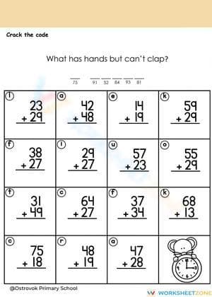 General Addition Skills Worksheet