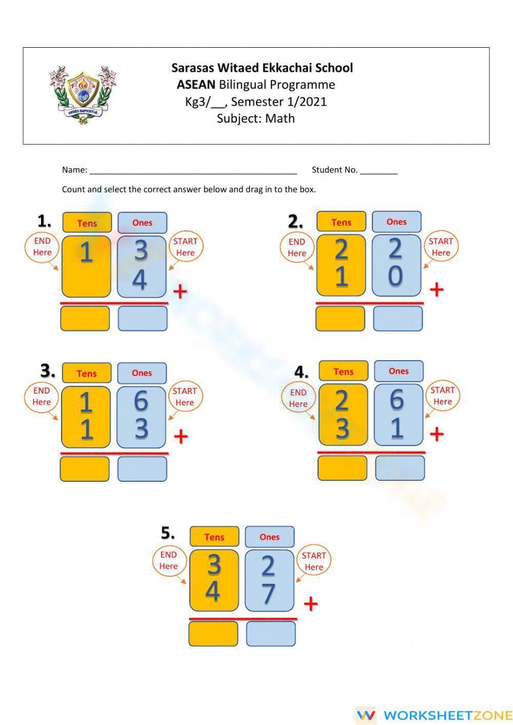 Practice Addition with this Worksheet - Page 1