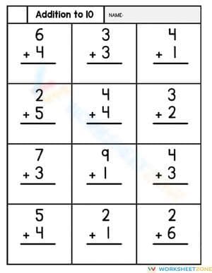 Addition Skills Practice: Engaging Worksheet