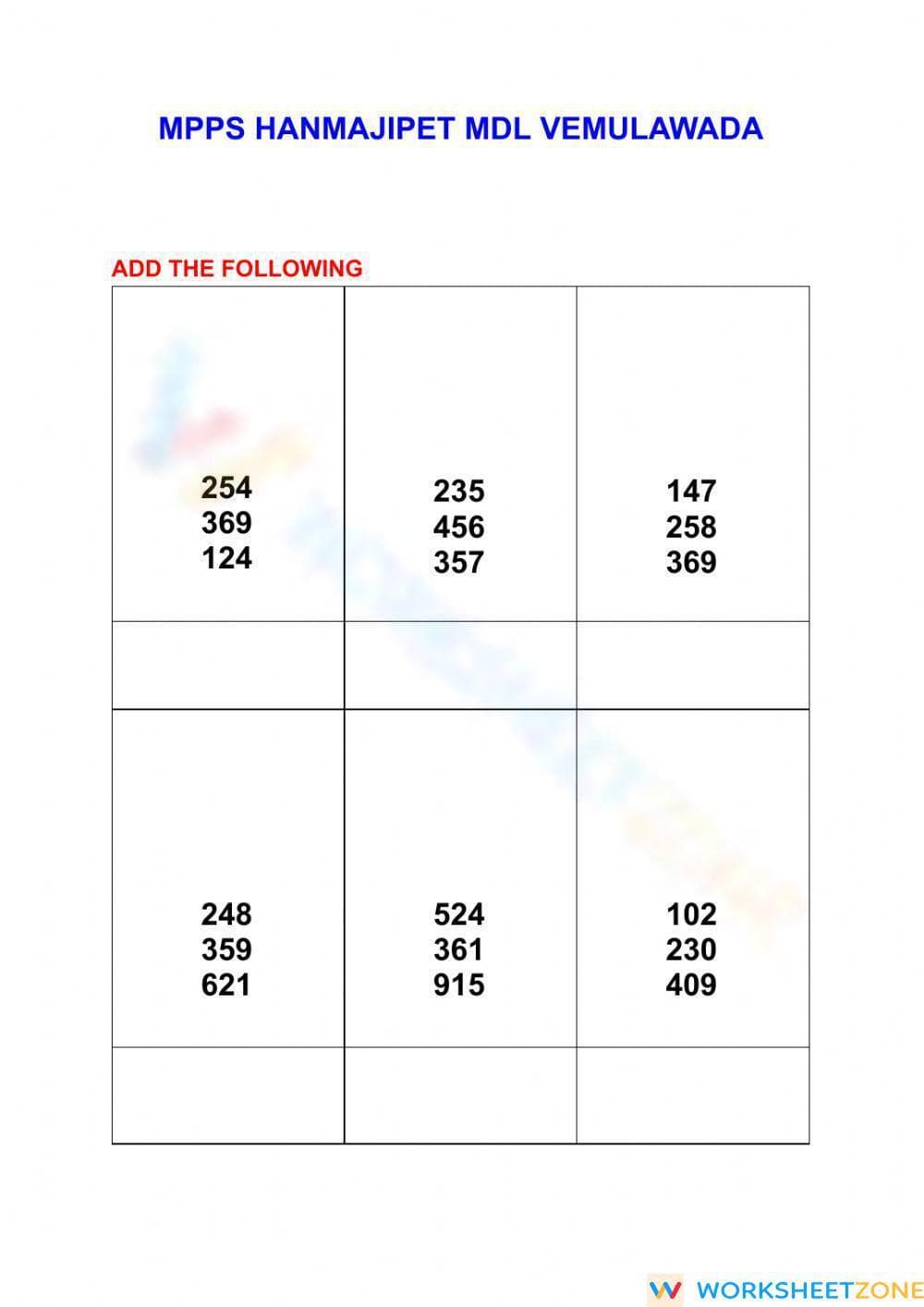 ADDITION - Page 1