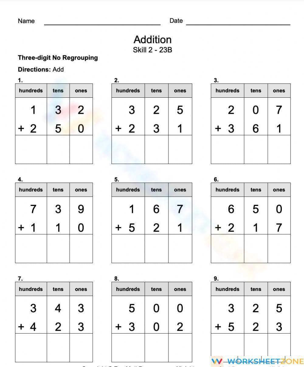 Addition Skills with Practice - Page 1