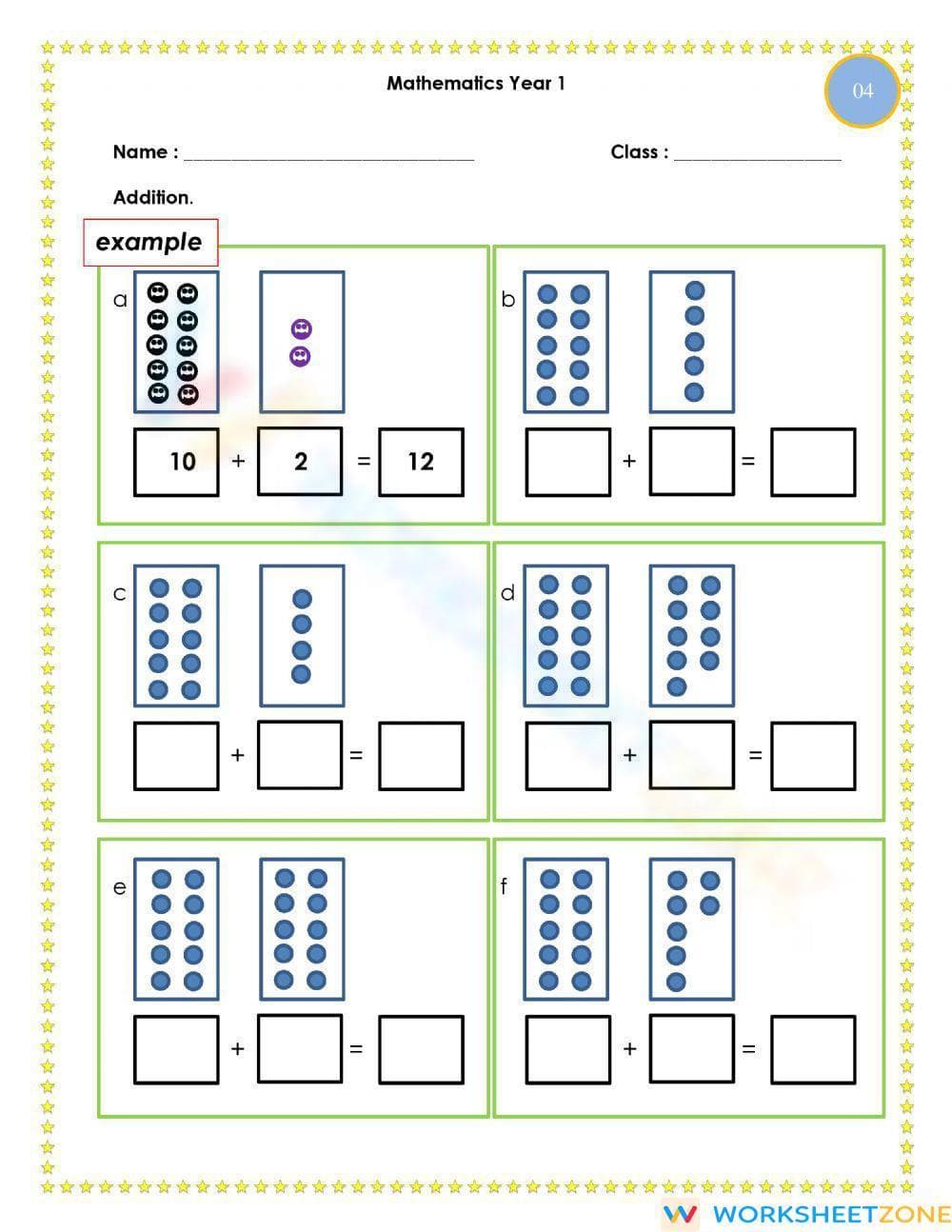 Engaging Addition Worksheet for Basic Math Skills - Page 1