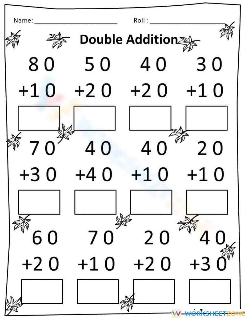 Addition Skills: Practice - Page 1