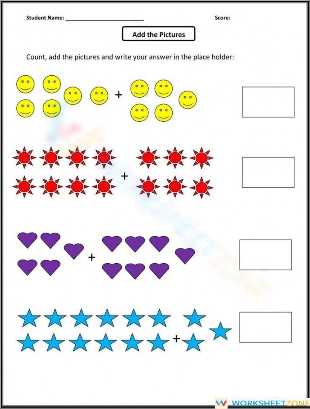 Addition Practice Worksheet Learn - Page 1