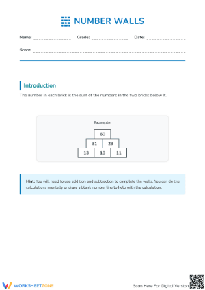 Essential Number Walls: Addition & Subtraction — Grade 3/4