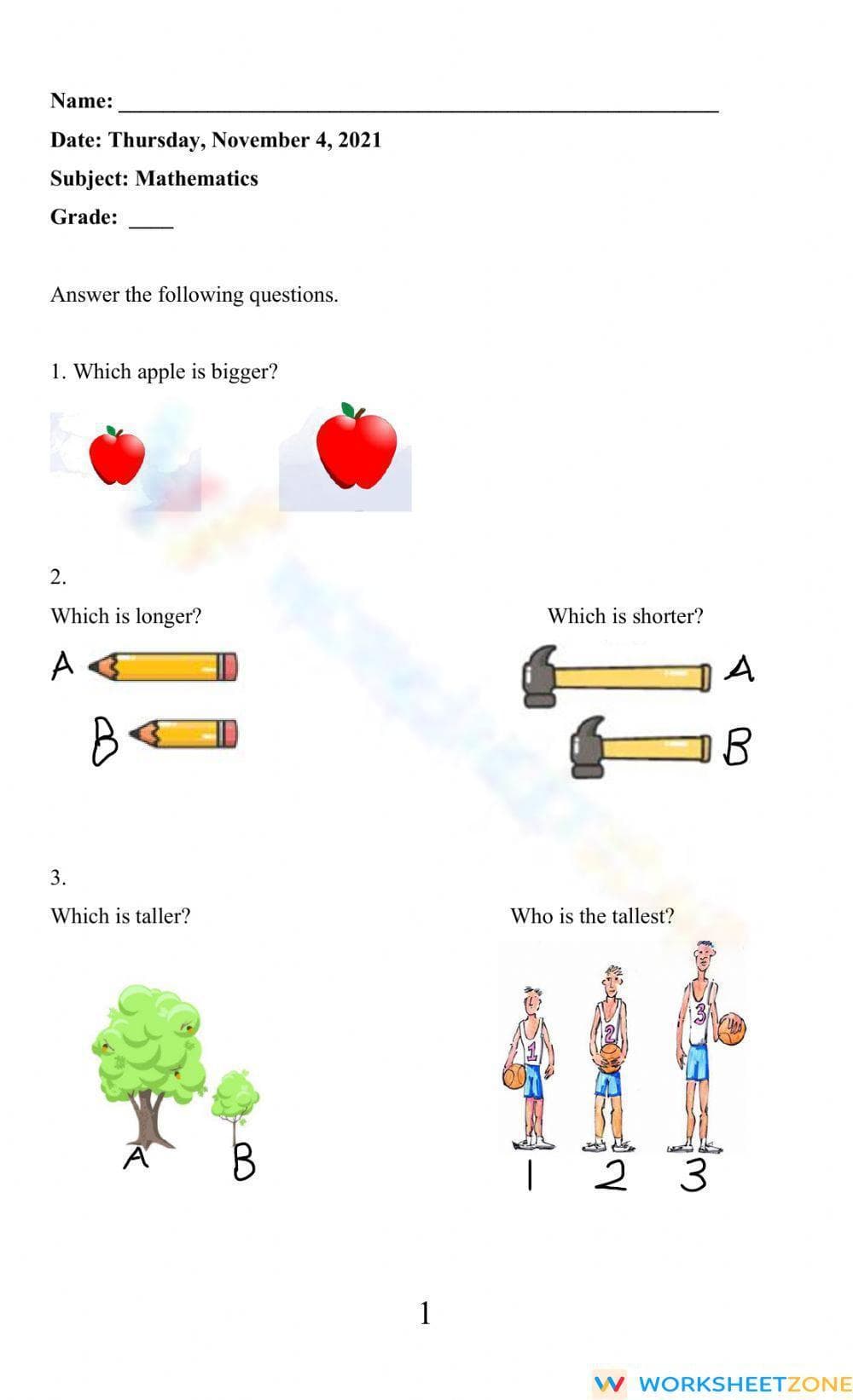 Math - Page 1