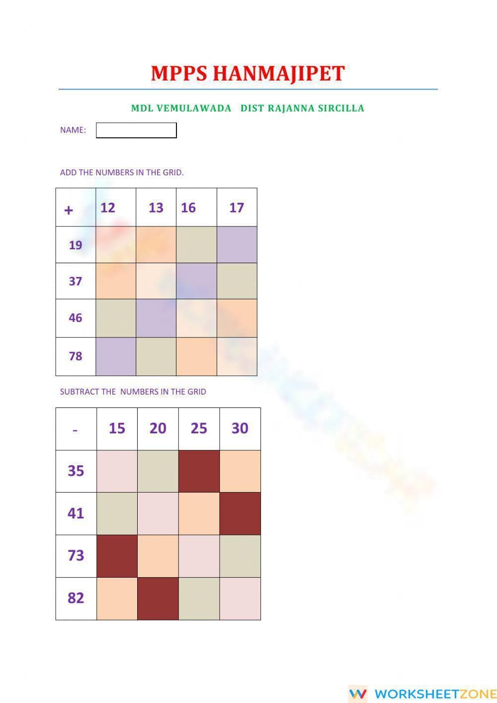 Maths - Page 1