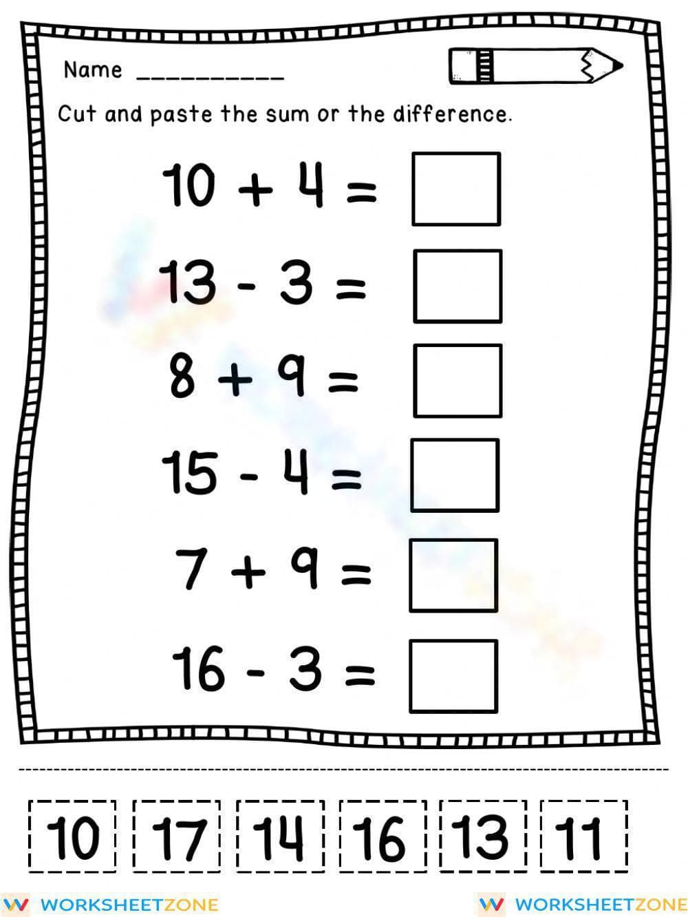 Engaging Math Worksheet for Skill Development - Page 1