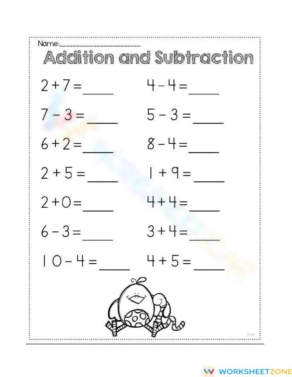 Challenging Math Worksheet for Skill Development - Page 1