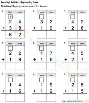 Two-Digit Addition with Regrouping