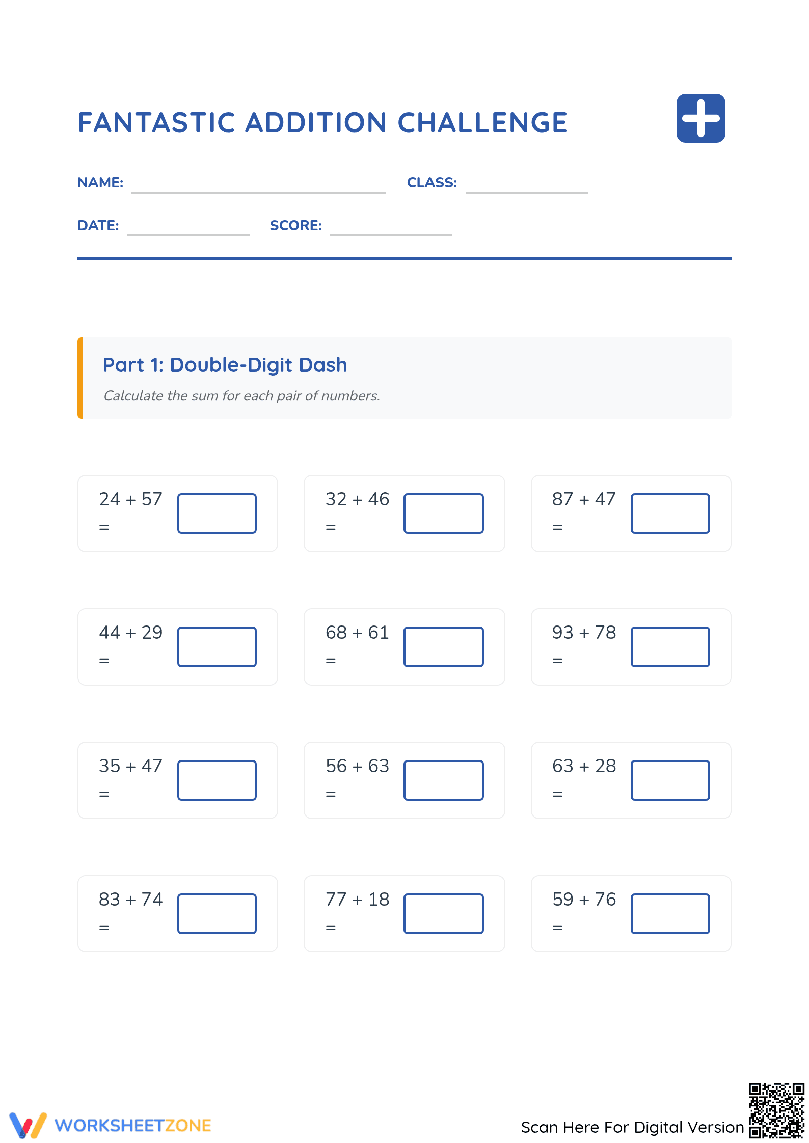 Essential Addition with Regrouping Worksheet | Grades 3-4 - Page 1