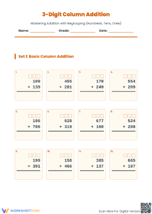 Essential 3-Digit Addition with Regrouping | Grade 3 Math