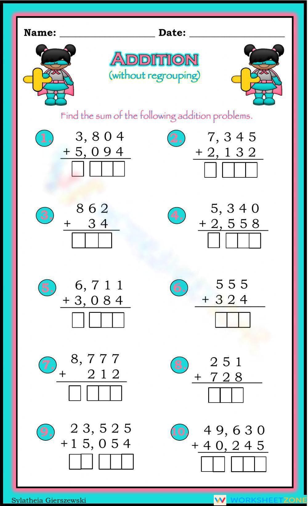 Enhance Addition Skills - Page 1