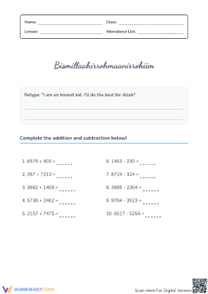 Essential Angles and Arithmetic Worksheet | Grade 4-5 Ready