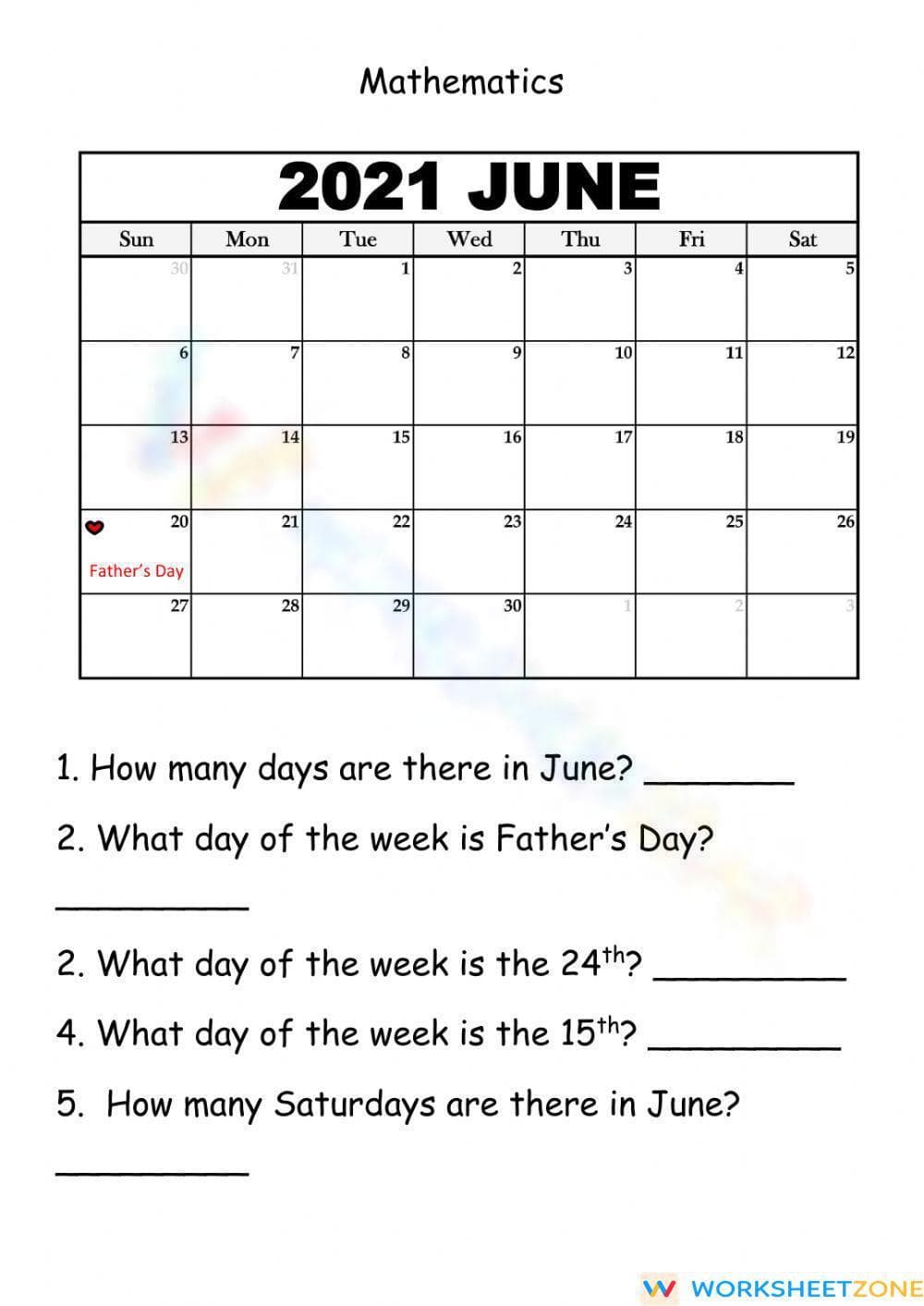 Calendar - Page 1