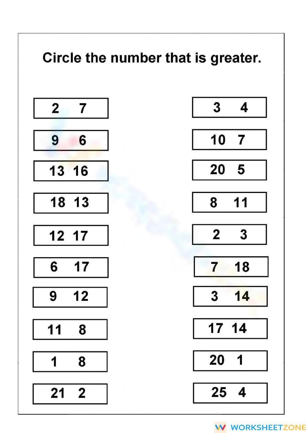 Numbers - Page 1