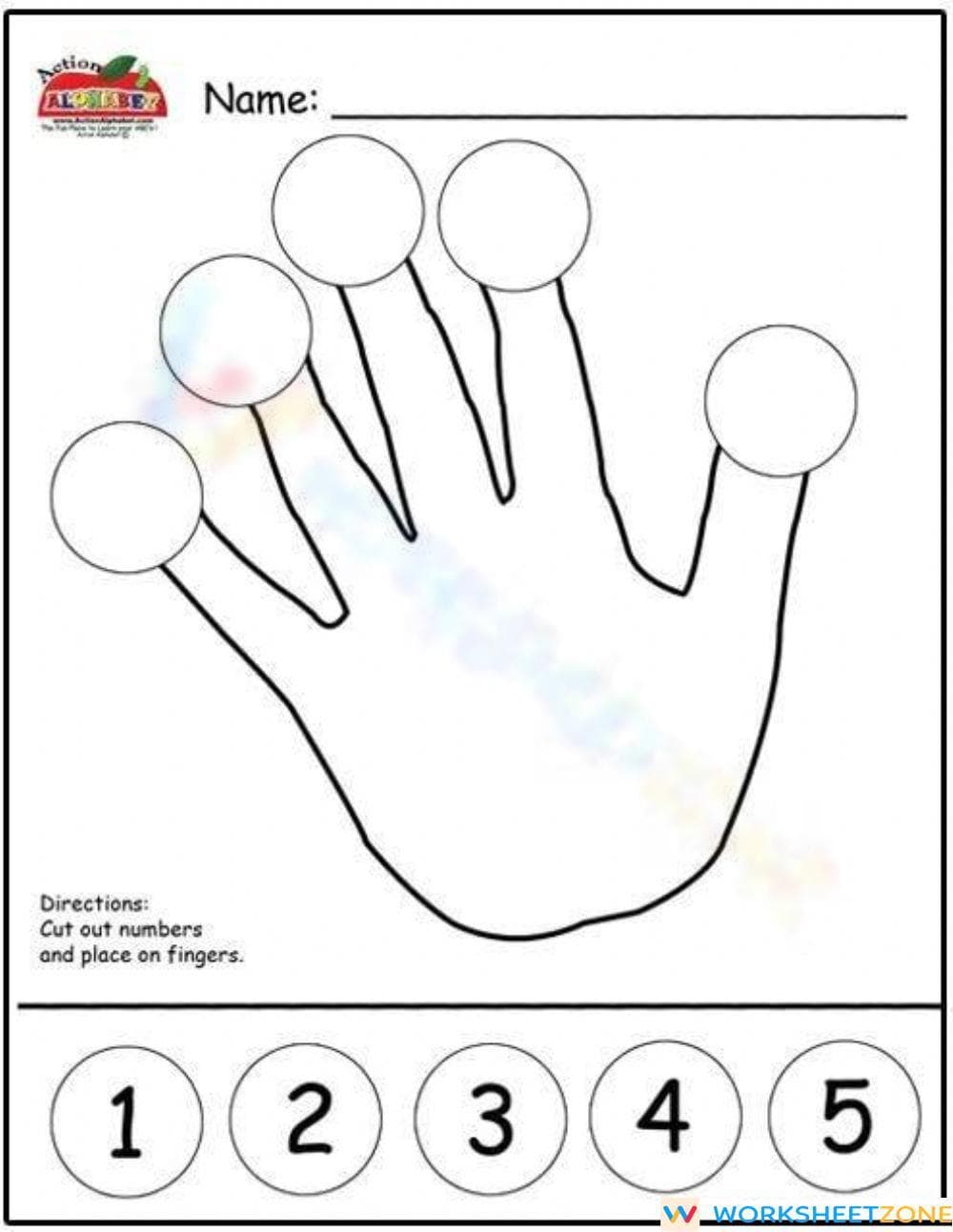 Basic Counting: Practice Number Recognition - Page 1