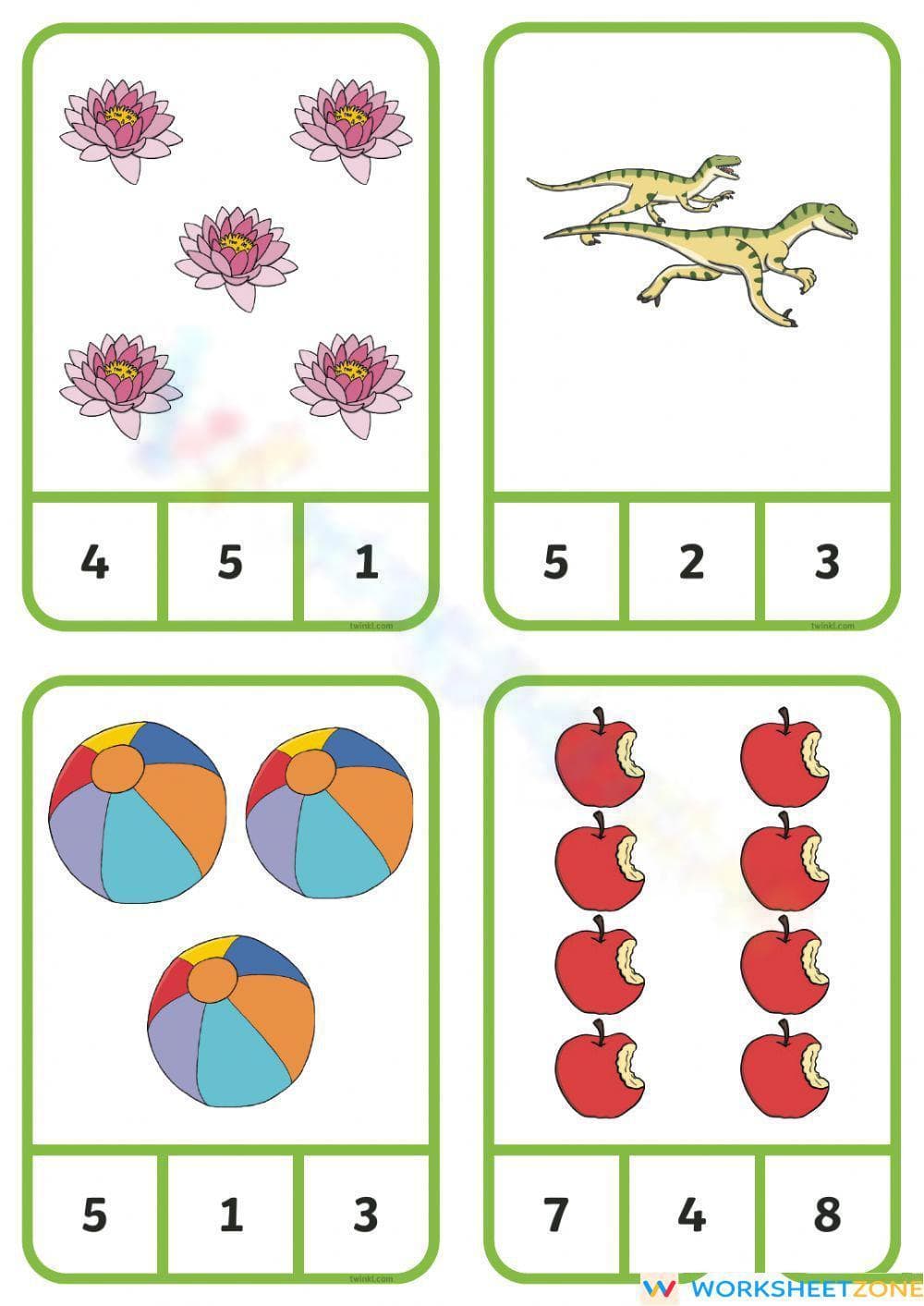 Basic Counting Fun Math Activities - Page 1