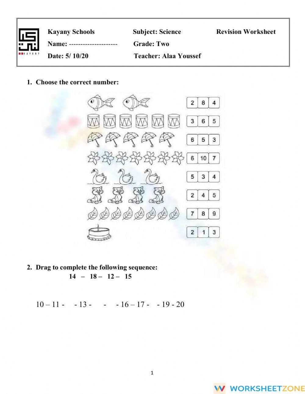 Practice Counting Skills with Engaging Exercises - Page 1