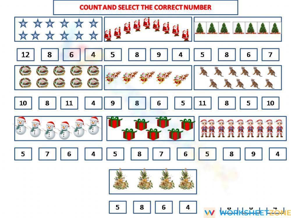 Numbers Worksheet for Early Learners - Page 1