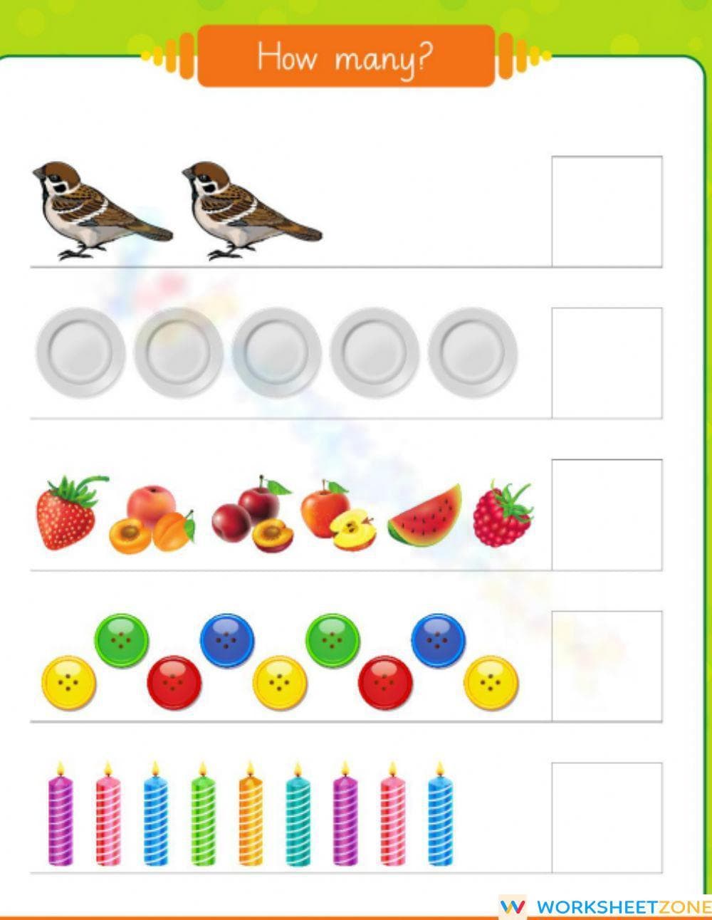 Number Recognition Practice - Page 1
