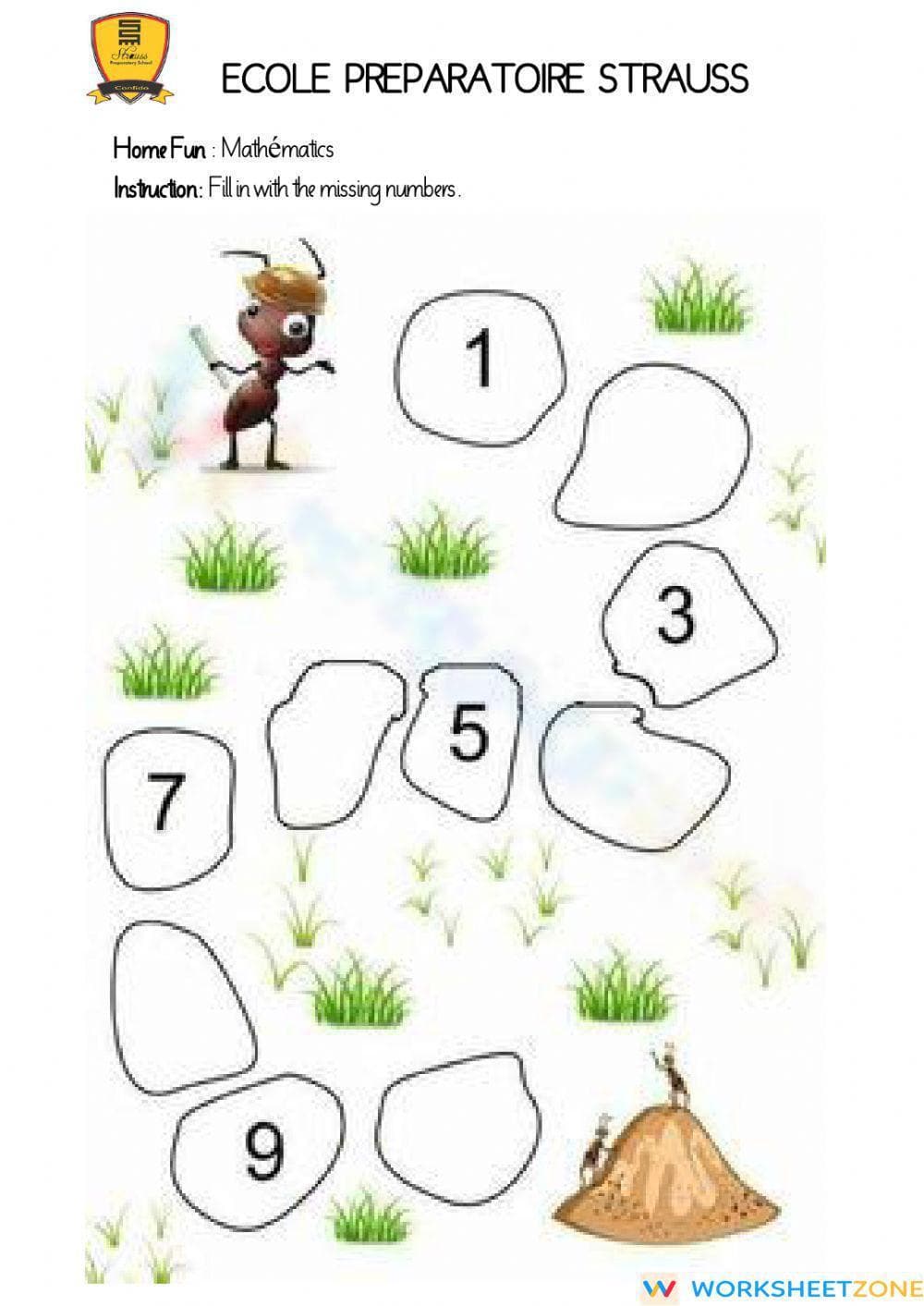 Numbers Recognition and Practice - Page 1