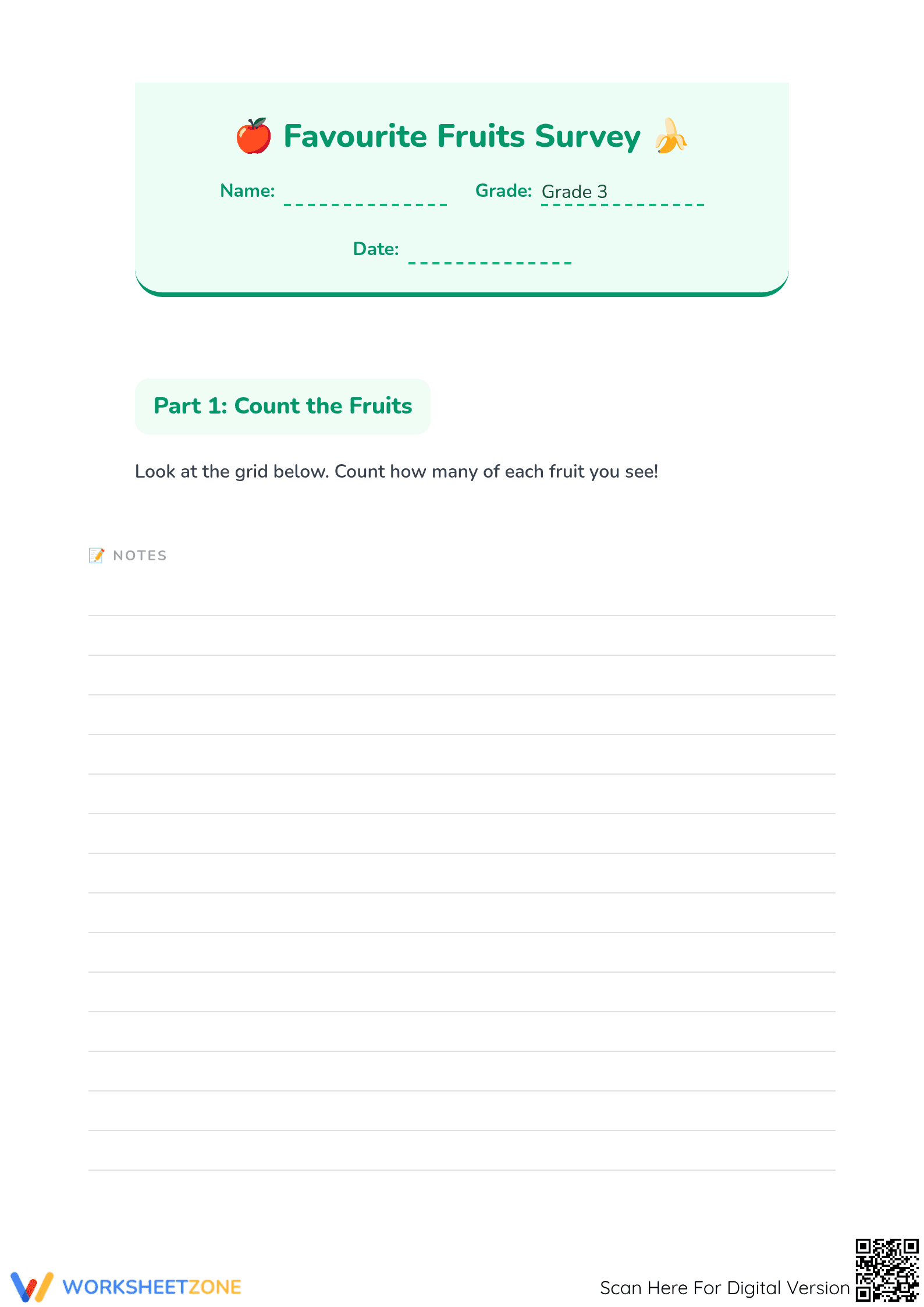 Essential 3.MD.B.3 Worksheet: Data & Graphs — Grade 3 - Page 1