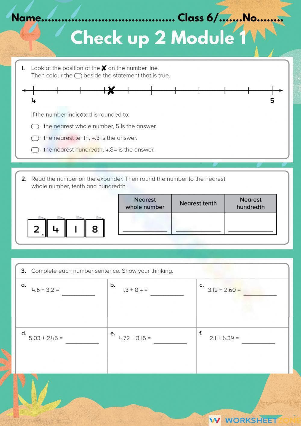 Decimals - Page 1