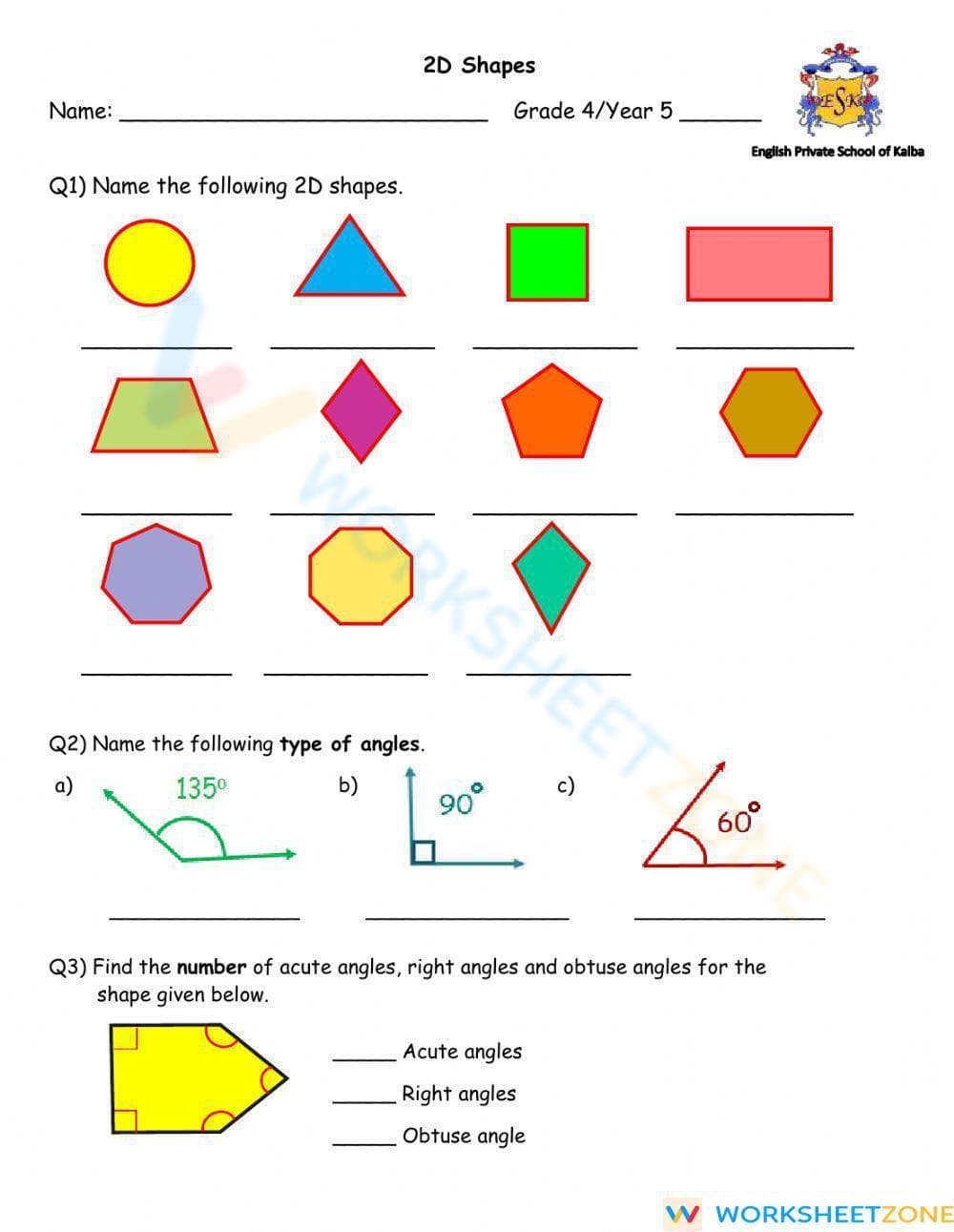 Understanding 2D Shapes - Page 1