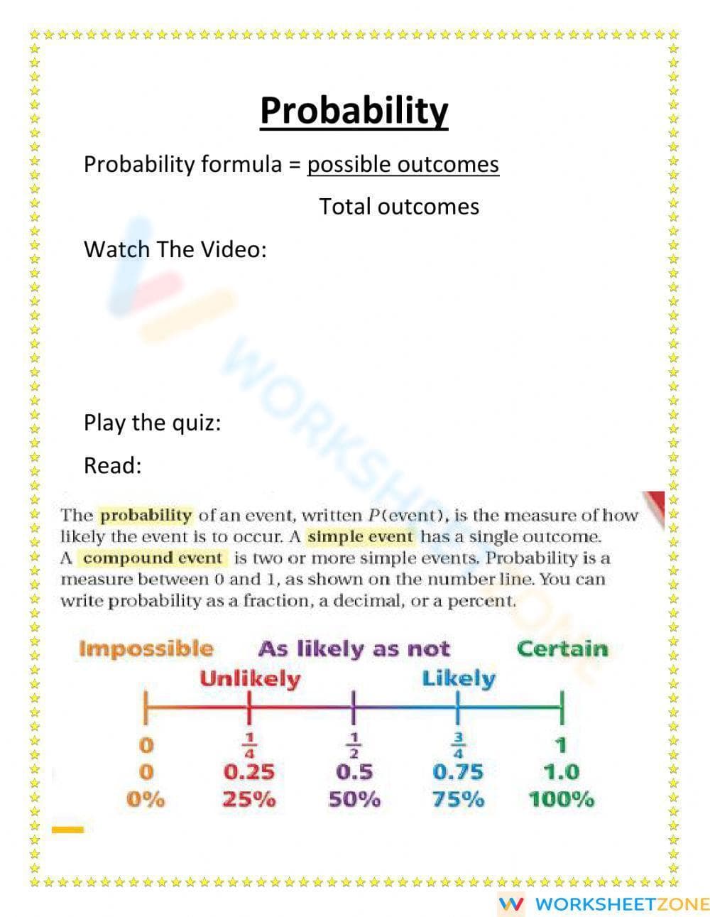 Probability - Page 1