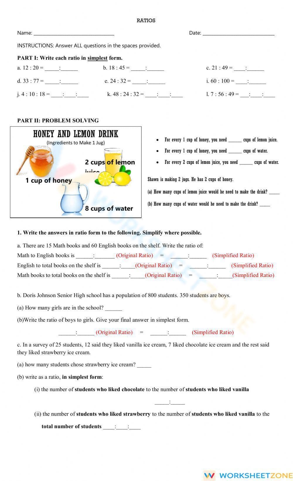 Ratios - Page 1