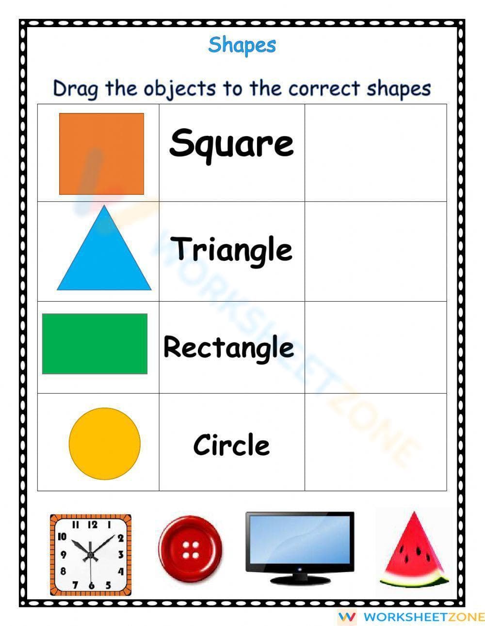 Identifying Basic Shapes - Page 1