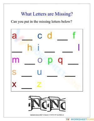 Grade K Alphabet — Printable No-Prep Worksheet