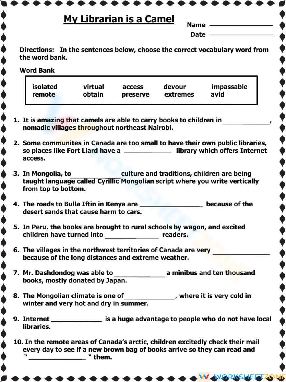 Vocabulary - Page 1