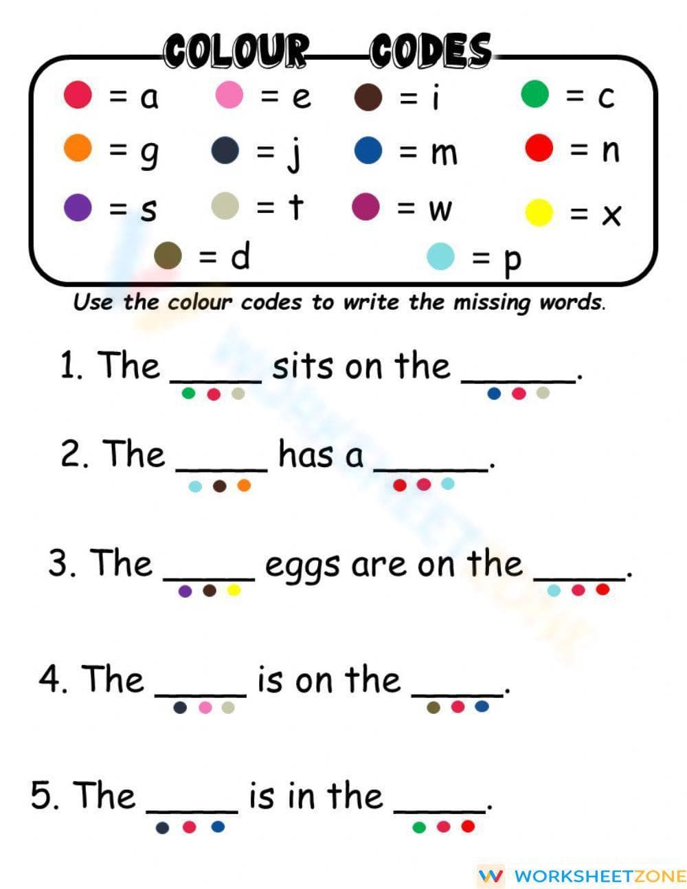 Color codes - Page 1