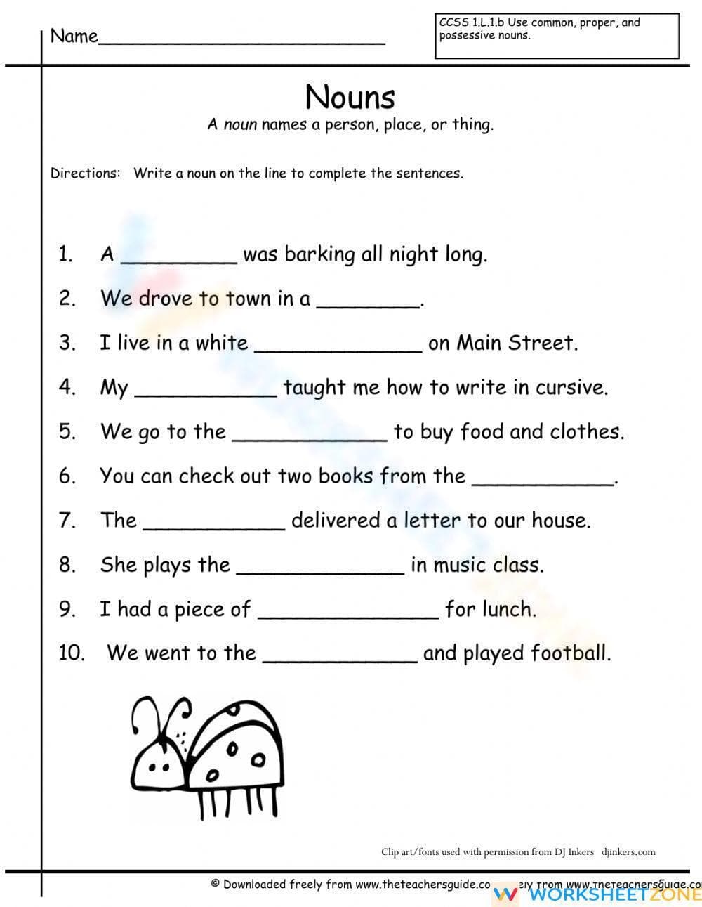 Nouns - Page 1