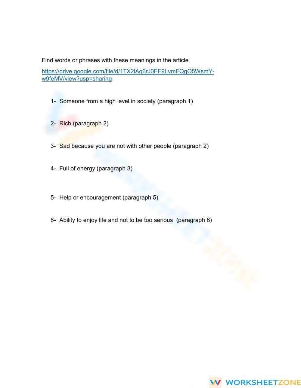 Grade 4 Vocabulary Worksheet: Context Clues | Printable ELA - Page 1