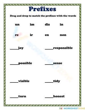 Essential Prefixes Worksheet | Grade 3 Printable ELA