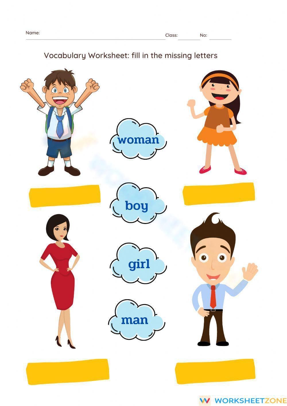 Printable Personal Pronouns Worksheet | Grade 1-5 ELA - Page 1