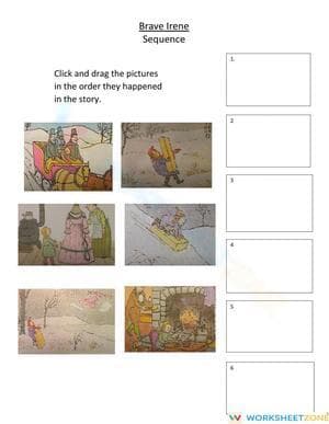 Grade 6 Story Sequencing — Printable No-Prep Worksheet