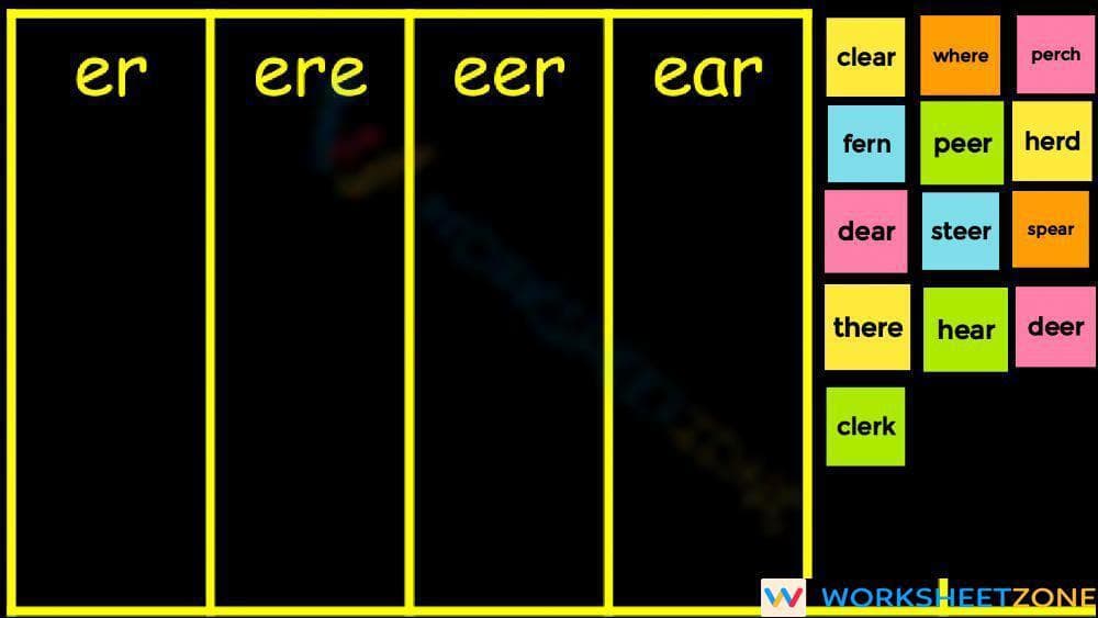 Grade 2 R-Controlled Vowels — Printable No-Prep Worksheet - Page 1