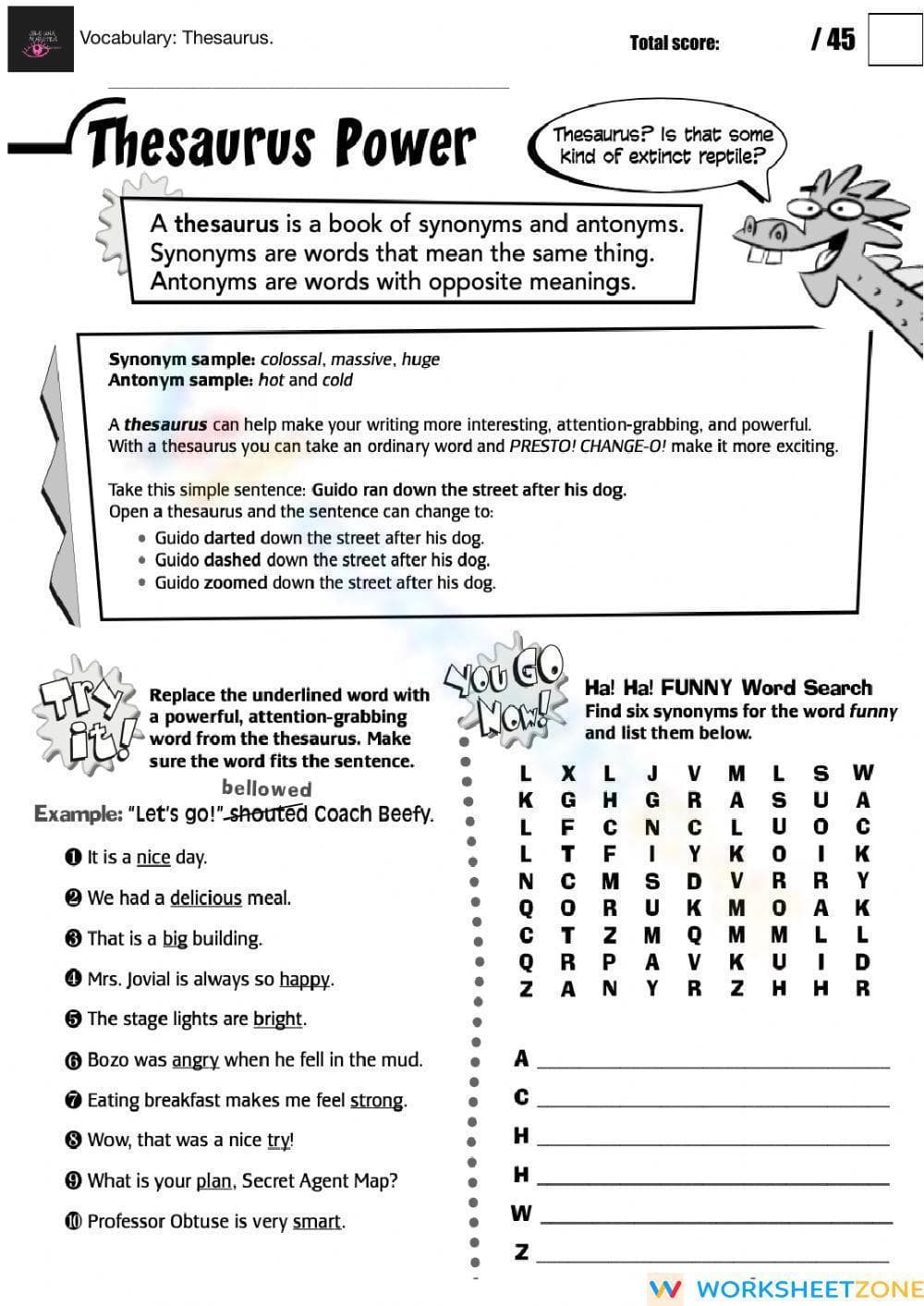 Thesaurus - Page 1