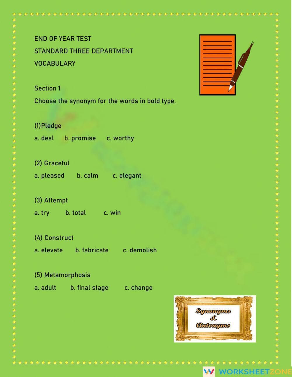 Vocabulary - Page 1