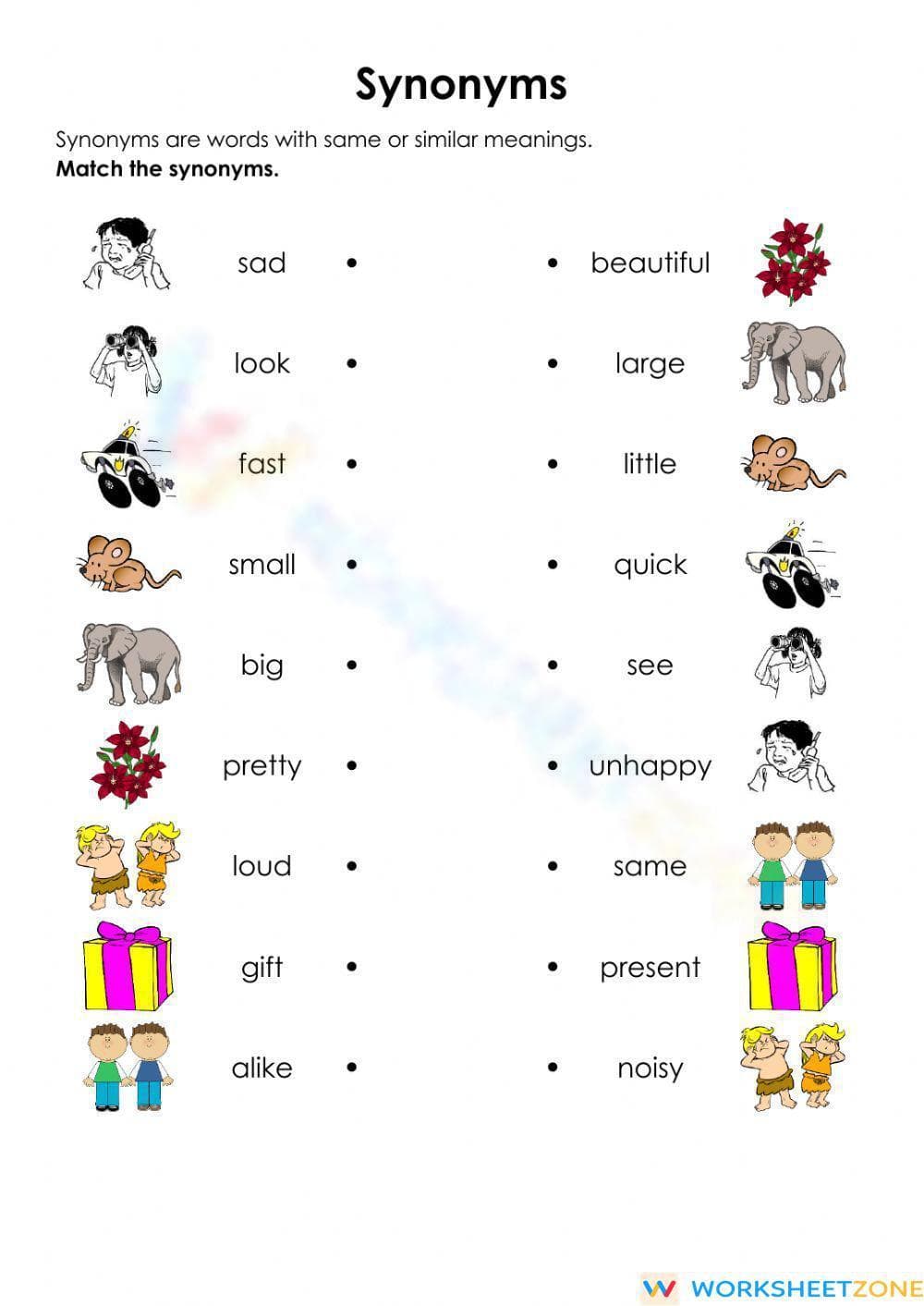 Boost Language Skills with Synonym Words - Page 1